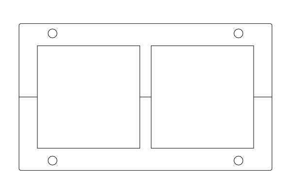 KEL-JUMBO split cable entry frames for cables with diameters